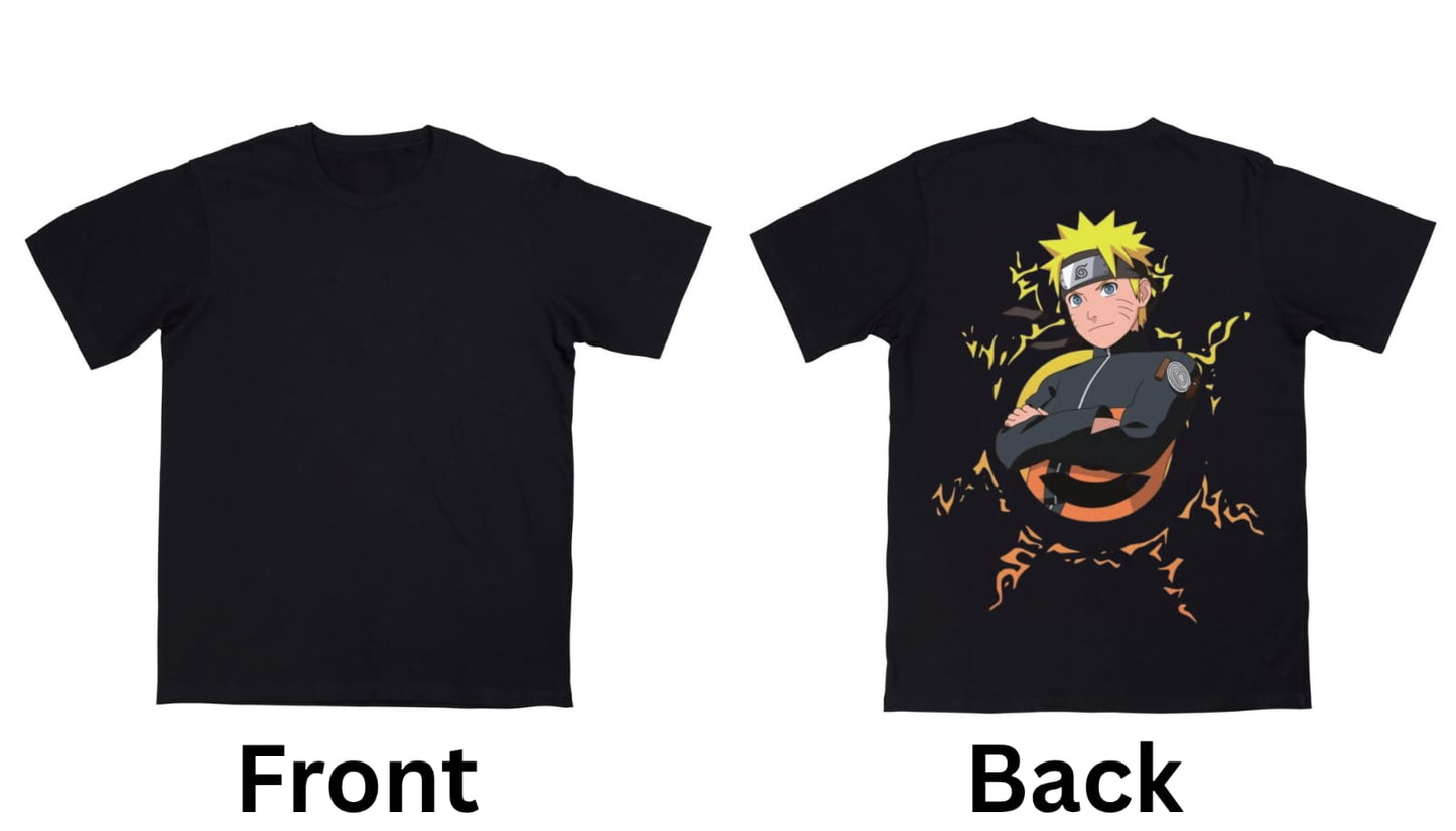Naruto Uzumaki Oversized T-Shirt – Limited Edition | Believe in the Power Within-Size - L