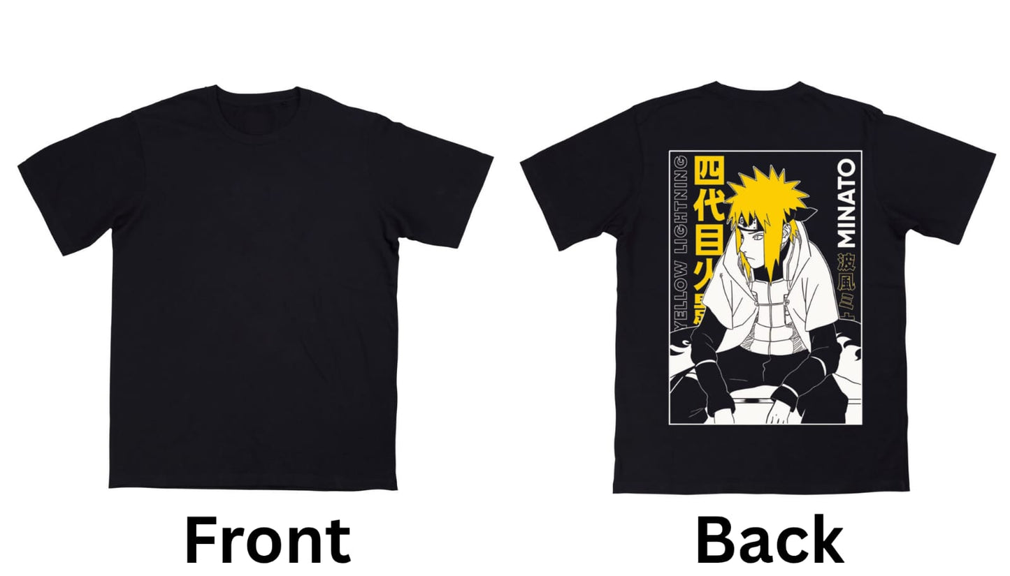 Minato Namikaze Oversized T-Shirt – Limited Edition | The Yellow Flash of Konoha..