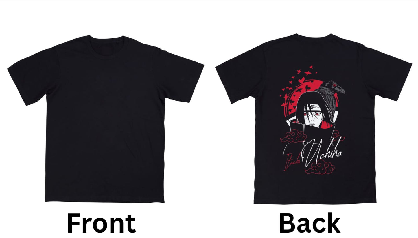 Itachi Uchiha Oversized Anime T-Shirt - Limited | Streetwear Edition ..