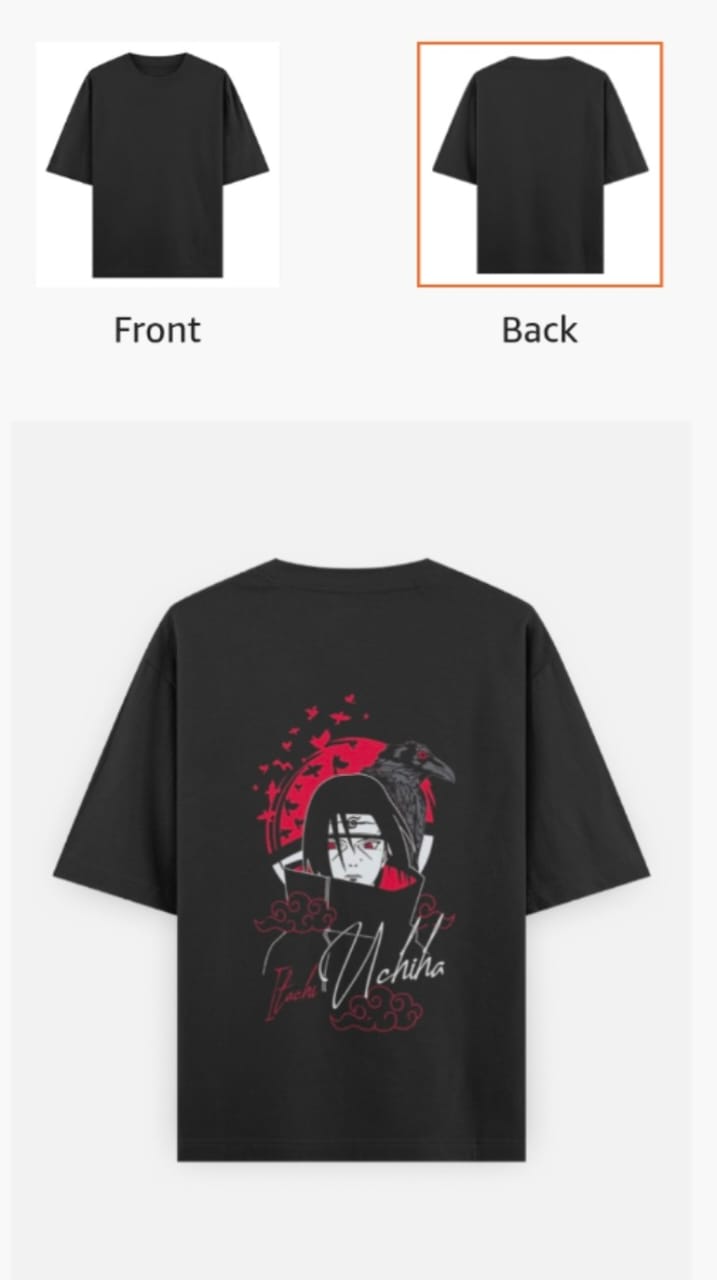 Itachi Uchiha Oversized Anime T-Shirt - Limited | Streetwear Edition ..