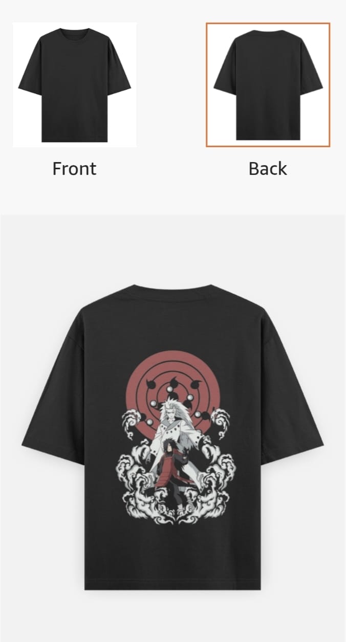 Obito Uchiha – Ten Tails Jinchuriki Oversized T-Shirt | Limited War Arc Edition..